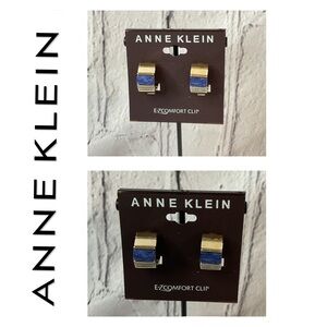 🌟 Anne Klein Huggie Hoop Clip On Earrings